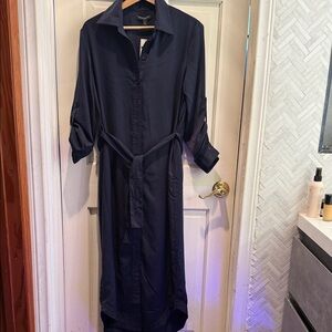 Banana Republic Midnight Blue High Low Dress